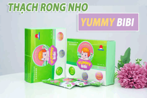 Thạch Rong Nho Yummy BiBi Hỗ Trợ Tăng Cường Tiêu Hóa