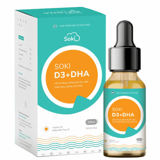 Soki D3+DHA – Tăng Chiều Cao Và Trí Thông Minh Cho Trẻ