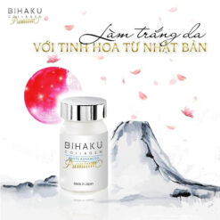 Viên uống trắng da, mờ nám Bihaku Collagen Premium Nhật Bản