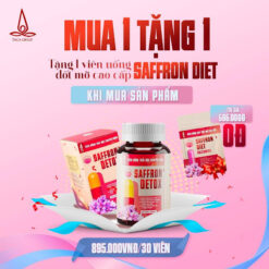 Viên Uống Giảm Cân Saffron Detox Giảm Từ 2kg Đến 4kg