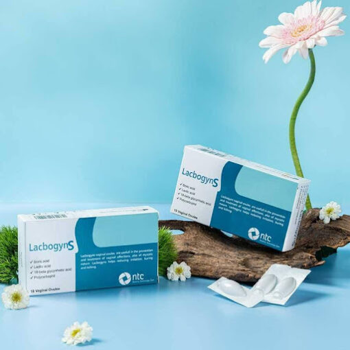 Viên đặt Lacbogyns NTC Pharma ngăn ngừa và điều trị các bệnh âm đạo, viêm âm đạo (10 viên)