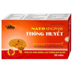 Viên uống Nato Thông Huyết Kingphar hỗ trợ điều trị các căn bệnh tai biến não (3 vỉ x 10 viên)