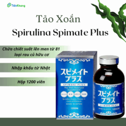 Viên Tảo Xoắn Spirulina Spimate Plus Nhật - Hộp 1200 viên