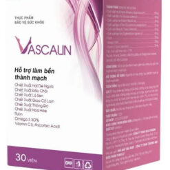 Viên uống Vascalin hỗ trợ trị suy giãn tĩnh mạch, ngăn ngừa sự lão hóa tế bào