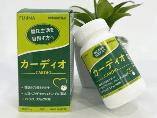 Viên Uống Hạ Huyết Áp Fujina Cardio Nhật Bản 80 Viên