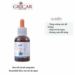 Kẽm hữu cơ Smartbibi ZinC tăng sức đề kháng, cải thiện tình trạng biếng ăn