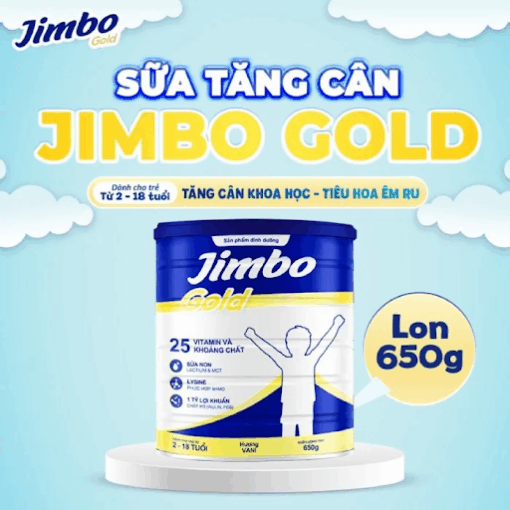 Sữa Tăng Cân Jimbo Gold - Dinh Dưỡng Toàn Diện Cho Trẻ