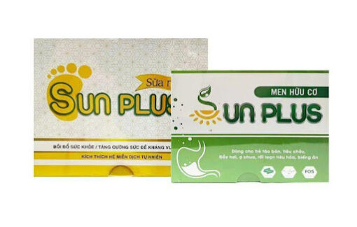 Sữa non và Men Hữu Cơ Sun Plus cho bé