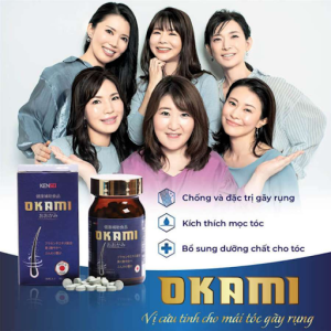 viên uống giảm rụng & mọc tóc Okami Nhật Bản