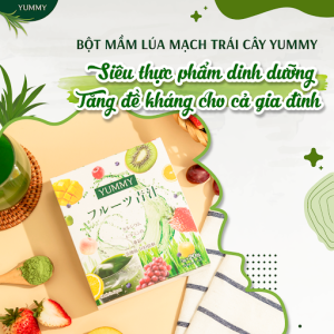 bột mầm lúa mạch trái cây Yummy