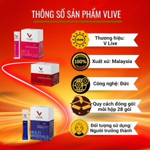 combo bộ 3 thực phẩm dinh dưỡng tế bào Vlive